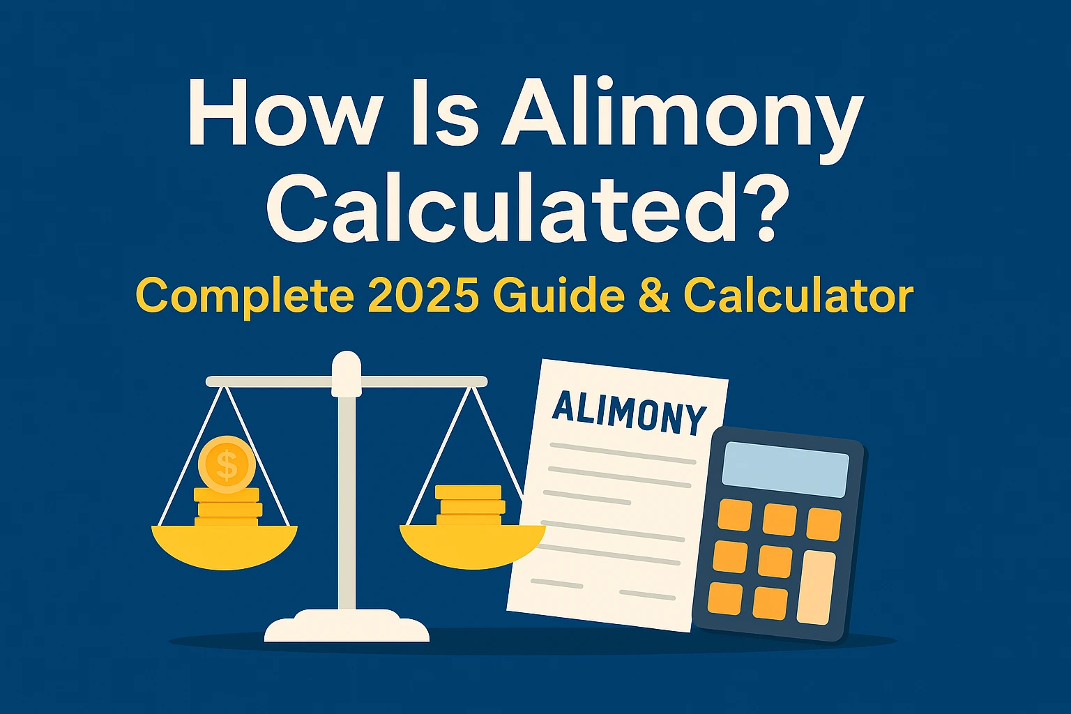 Illustration explaining how is alimony calculated in divorce settlements By using Alimony Calculator